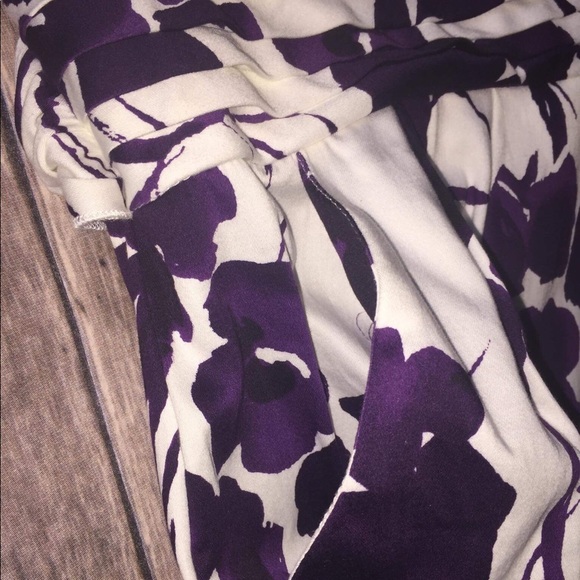 Purple/white floral pocket dress size 13 NWT - Picture 3 of 4